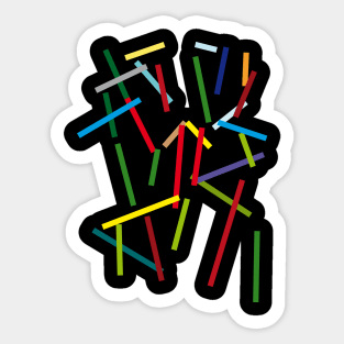 abstract sticks Sticker